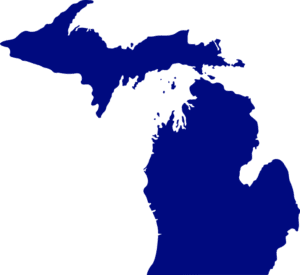 Image of the state of michigan