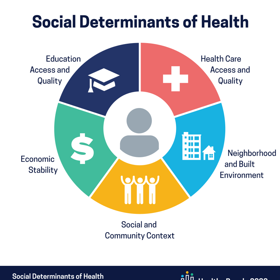 Healthy People 2030 SDOH Graphic Domain Labels